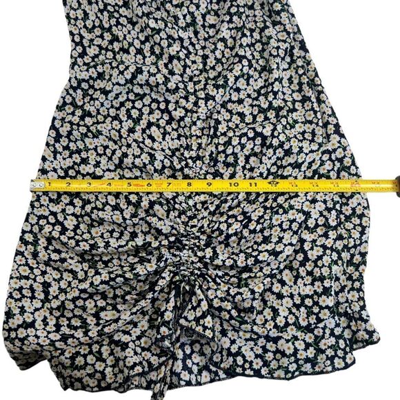 Princess Polly McLeod Blue Floral Drawstring Ruched Halter Ruffle Mini Dress - Picture 10 of 16